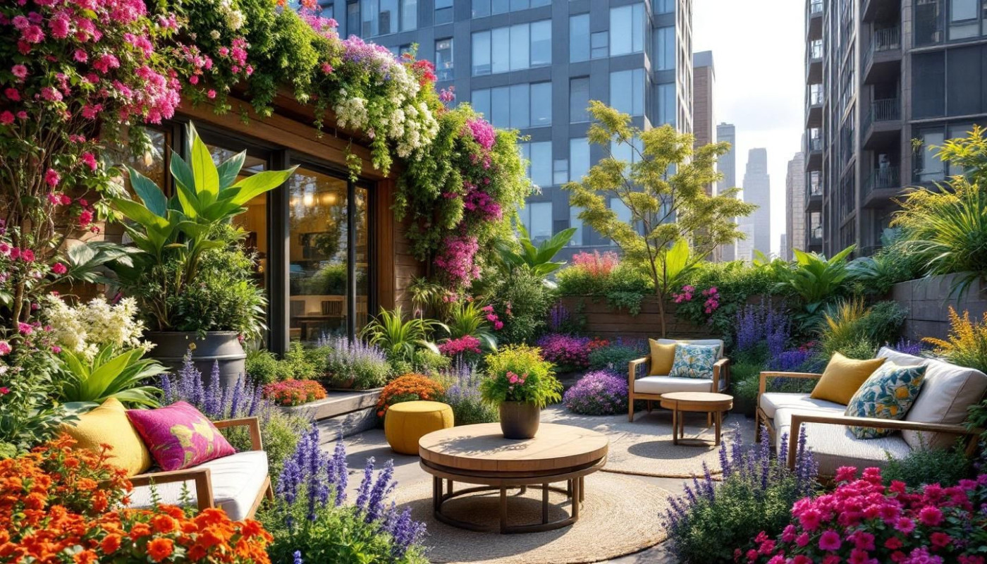 Techniques pour maximiser l'espace dans un petit jardin urbain